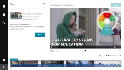 Thumbnail for Getting Started with the Kaltura Video Editor
