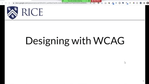 Thumbnail for Designing with WCAG