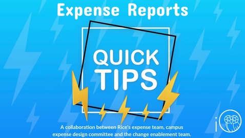 Thumbnail for Tips and Tools for Expense Reports