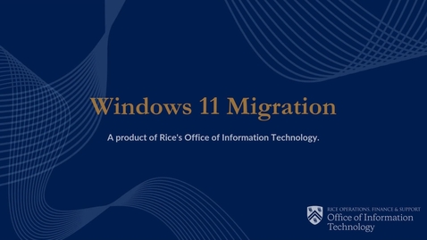 Thumbnail for Windows 11 Migration Message