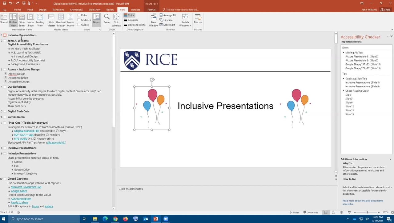 PowerPoint Accessibility Essentials