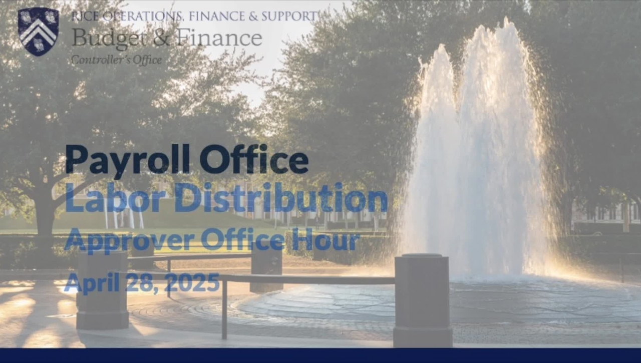 LD Approver Office Hour 042825