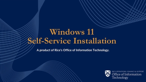 Thumbnail for Windows 11 Self-Service Upgrade