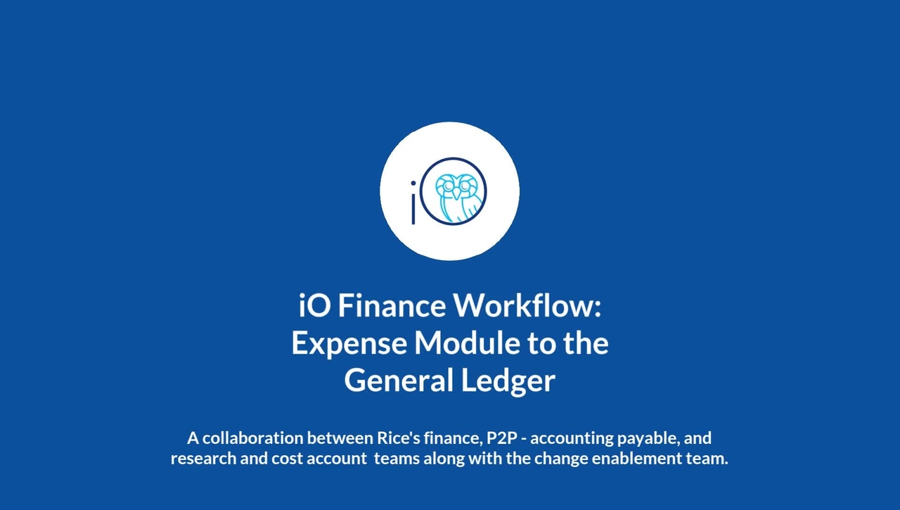How Expense Charges Route through iO