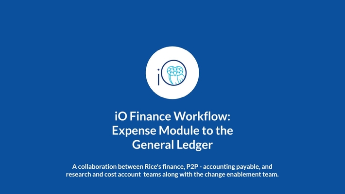 How Expense Charges Route through iO