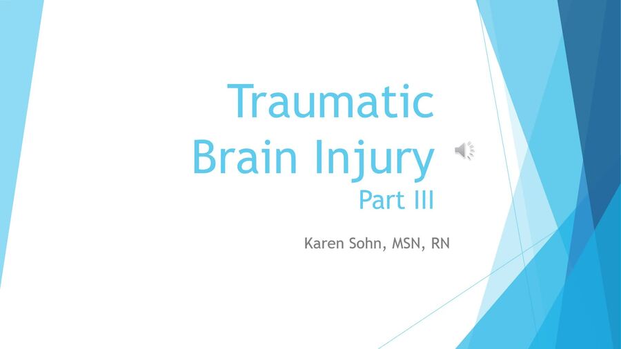 Brain Injury III. Care.