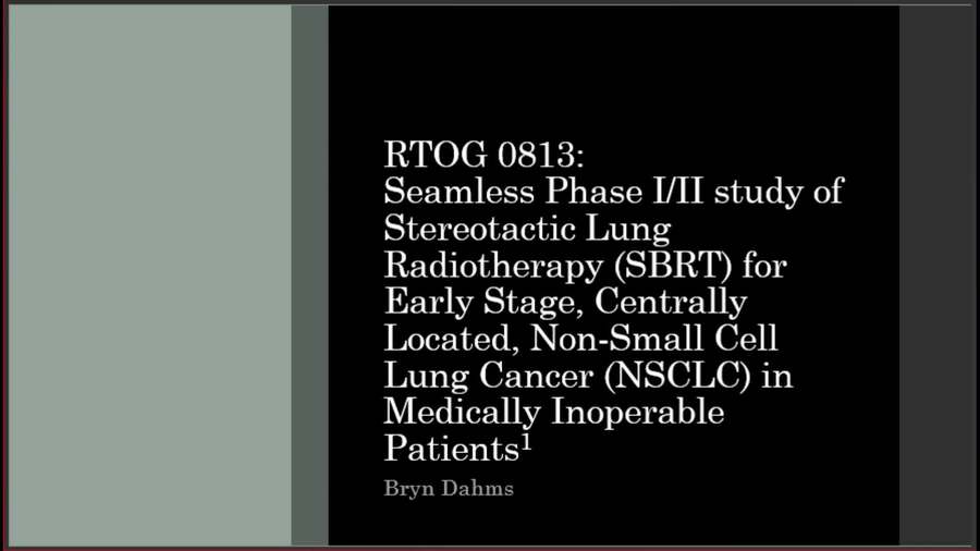 Clinical Trial RTOG 0813