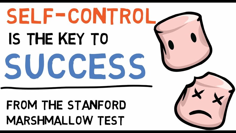 Self control is the key to success. Lessons from the Marshmallow Test
