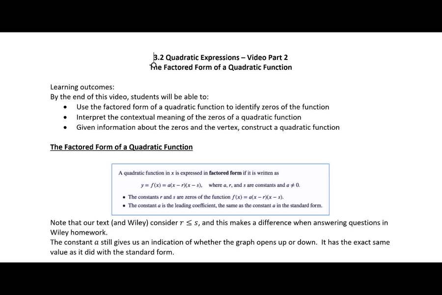 3-2-part-2-video-factored-form-of-a-quadratic-function