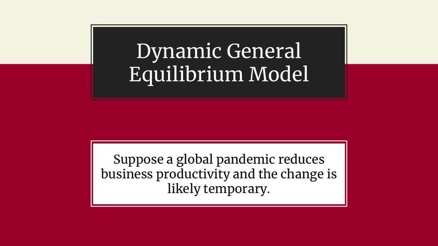 Dynamic Equilibrium Model 5 - COVID Decreases TFP