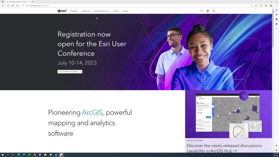 Logging into ESRI Maintenance Account