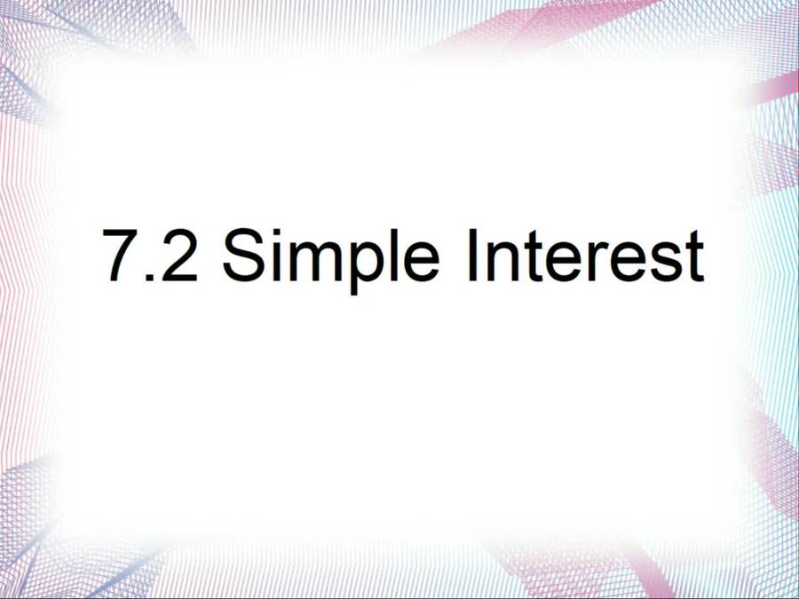 6.2: Simple Interest