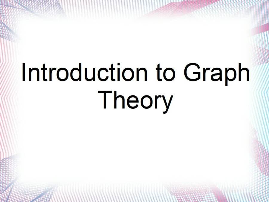 5.1: Isomorphic Graphs