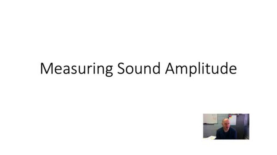 Measuring Sound Waves