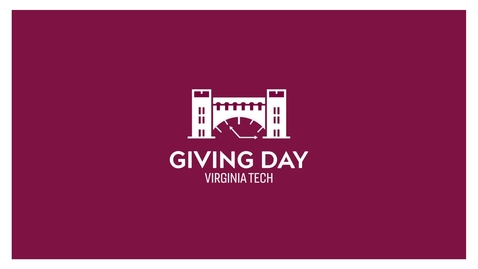 Thumbnail for entry Giving Day - Why Do You Love Virginia Tech?