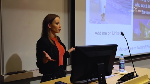 Thumbnail for Nanoscience students host guest speaker from Mayo Clinic