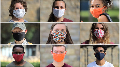 Thumbnail for Forgot your mask? Pick one up on campus