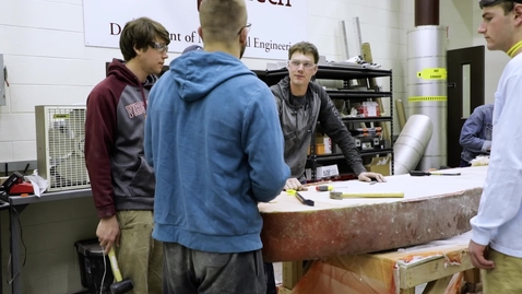 Thumbnail for Hyperloop team detools a fiberglass layup