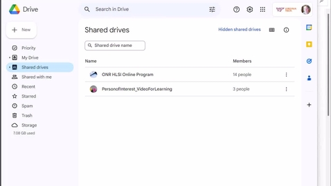 Thumbnail for entry Google - Downloading a Shared Drive's Contents