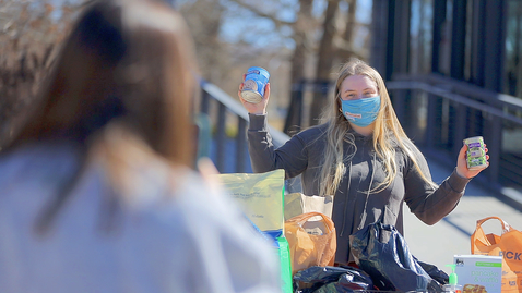 Thumbnail for Hokies host food drive for community members in need