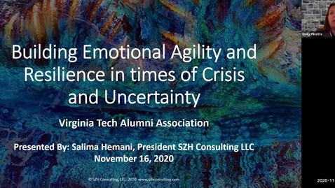 Thumbnail for entry Building Emotional Agility and Resilience in times of Crisis and Uncertainty