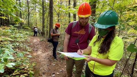 Thumbnail for entry Forestry students learn through hands-on experience