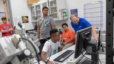 Thumbnail for High school students visit VT for nanoscience camp