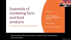 Go to Essentials of marketing farm and food products with duration: 48 minutes, 33 seconds