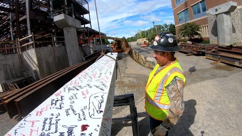 Thumbnail for A construction milestone for Virginia Tech Carilion Biomedical Research