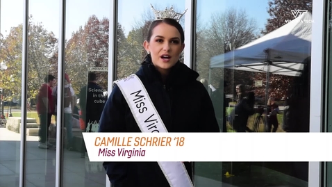 Thumbnail for Miss Virginia, Camille Schrier, speaks at the VT Science Festival
