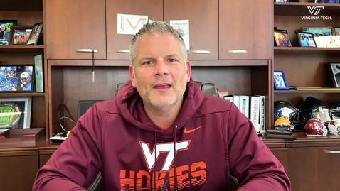 Thumbnail for entry Coach, players remind Hokies to stay safe