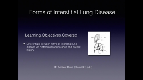 Thumbnail for entry Forms of Interstitial Lung Disease