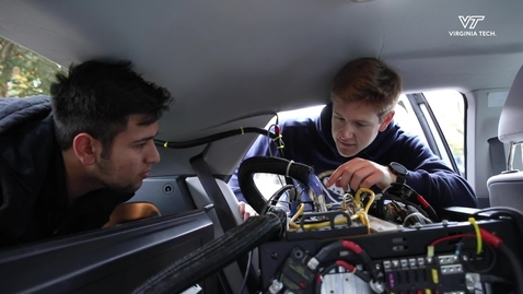 Thumbnail for College of Engineering students at Virginia Tech share their autonomous technology at summit