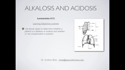 Thumbnail for Alkalosis and Acidosis (Ch11)