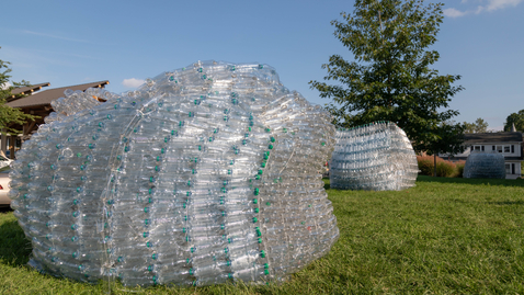 Thumbnail for entry Artist-in-residence Willie Cole creates art using plastic bottles