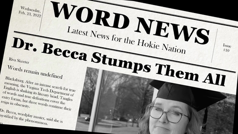 Thumbnail for entry Time for Dr. Becca's Wordplay
