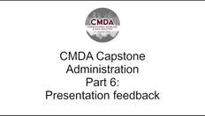 Go to Presentation feedback - Capstone admin part 6 with duration: 30 minutes, 8 seconds