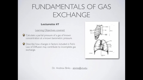 Thumbnail for entry Fundamentals of Gas Exchange (Ch6)