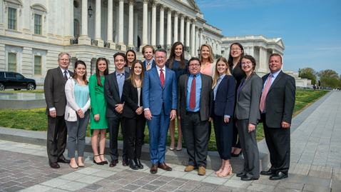 Thumbnail for entry 'Hokies on the Hill' practice politics through undergrad program