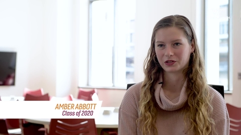 Thumbnail for entry College of Science 2020 Outstanding Senior Amber Abbott