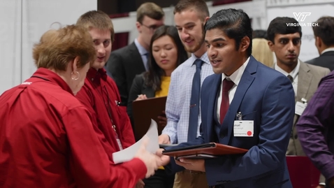 Thumbnail for Engineering students attend career fair to find internships, jobs