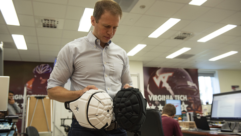 Thumbnail for Virginia Tech Helmet Lab director on flag football helmet ratings