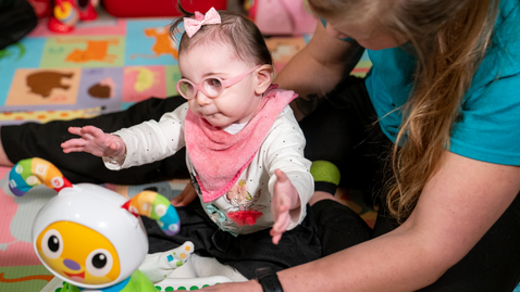 Thumbnail for Parents say baby with rare condition makes progress after intensive therapy at Fralin Biomedical Research Institute at Virginia Tech Carilion