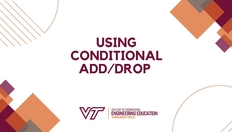 Go to Hokie Hacks - Conditional Add/Drop with duration: 1 minute, 36 seconds