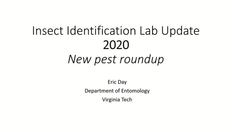 Go to Insect ID Lab Update with duration: 22 minutes, 15 seconds