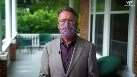 Thumbnail for President Sands welcomes students back to campus
