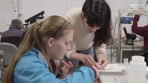 Thumbnail for entry Virginia Tech students uncover fossils, prepare for study