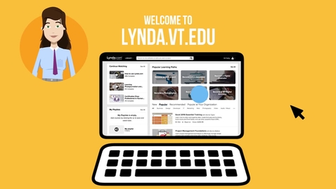 Thumbnail for Lynda.vt.edu - A free resource for Virginia Tech faculty, staff, and students.