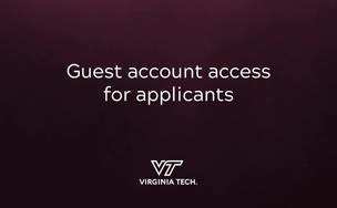 Application Status Virginia Tech