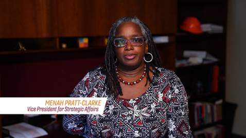 Thumbnail for A Message from Vice President of Strategic Affairs Menah Pratt-Clarke